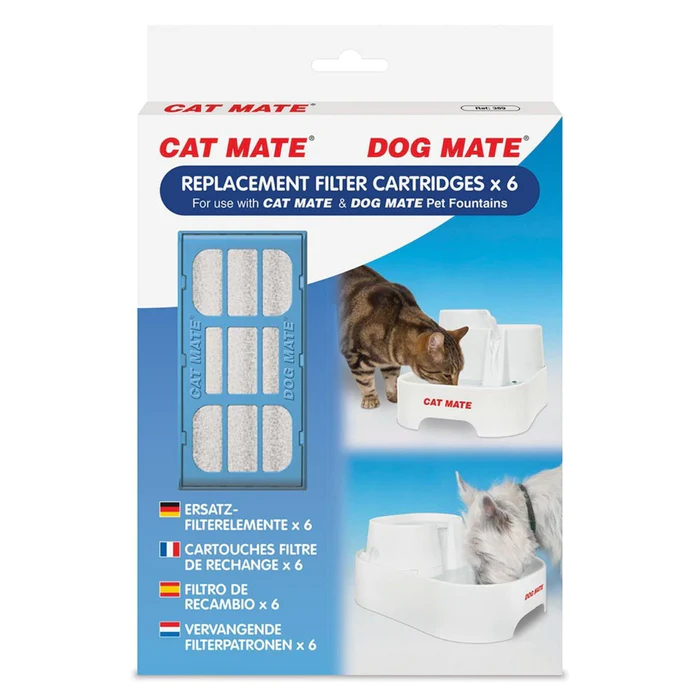 Cat Mate - Ersatzfilterelement für Heimtier-Trinkbrunnen (6er-Pack) - Swiss  Pet Supplies