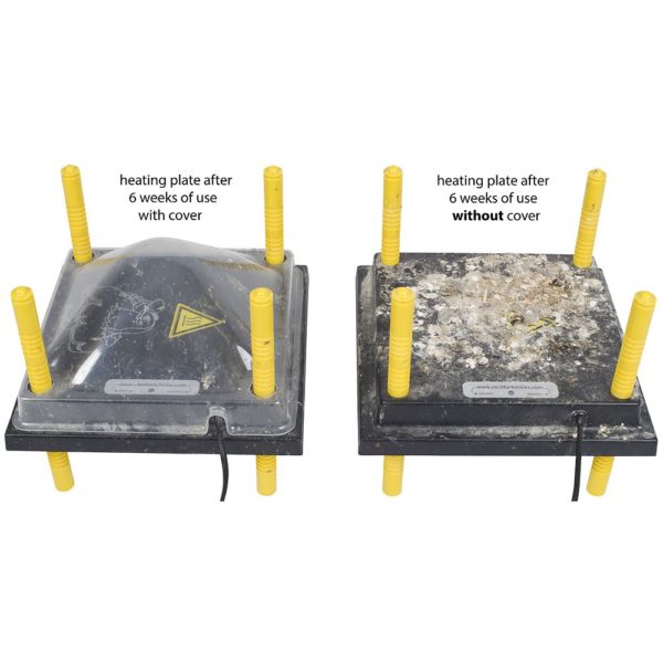SET : Wärmeplatte für Küken + Schutzabdeckung - 40x40cm – Bild 4