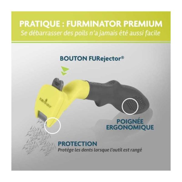 FURminator® - Outil anti-mue pour très petit chien à poils longs – Image 2