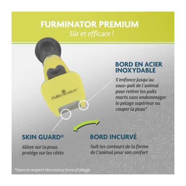 FURminator® - Outil anti-mue pour très petit chien à poils longs – Image 3