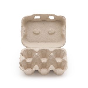 Boites à oeufs en carton pour 6 oeufs (24 pièces)