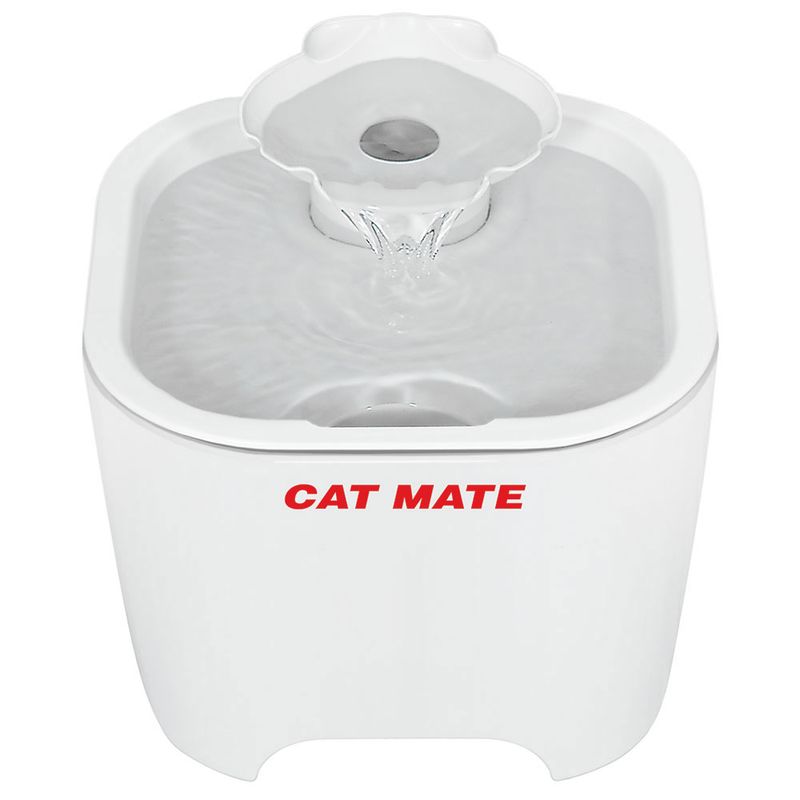 Cat Mate Springbrunnen für Katzen und kleine Hunde, dreistöckig, weiß :  : Haustier