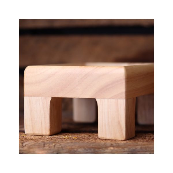 Holzhalter für Gritsteine