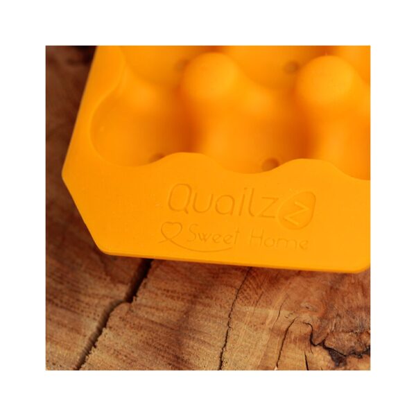 Support à oeufs de caille en silicone - Orange – Image 2